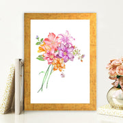 Quadro Decorativo MDF Emoldurado - Arte Multicolor 24x29cm com Moldura de Madeira 2cm