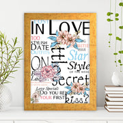 Quadro Decorativo MDF Emoldurado - Arte Multicolor 24x29cm com Moldura de Madeira 2cm