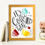 Quadro Decorativo MDF Emoldurado - Arte Multicolor 24x29cm com Moldura de Madeira 2cm