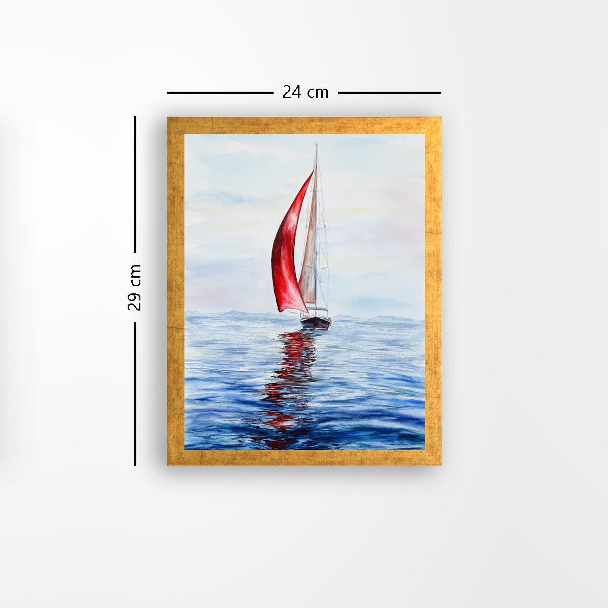 Quadro Decorativo MDF Emoldurado - Arte Multicolor 24x29cm com Moldura de Madeira 2cm