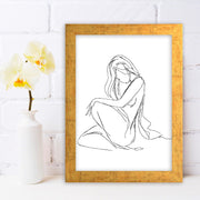 Quadro Decorativo MDF Emoldurado - Arte Multicolor 24x29cm com Moldura de Madeira 2cm