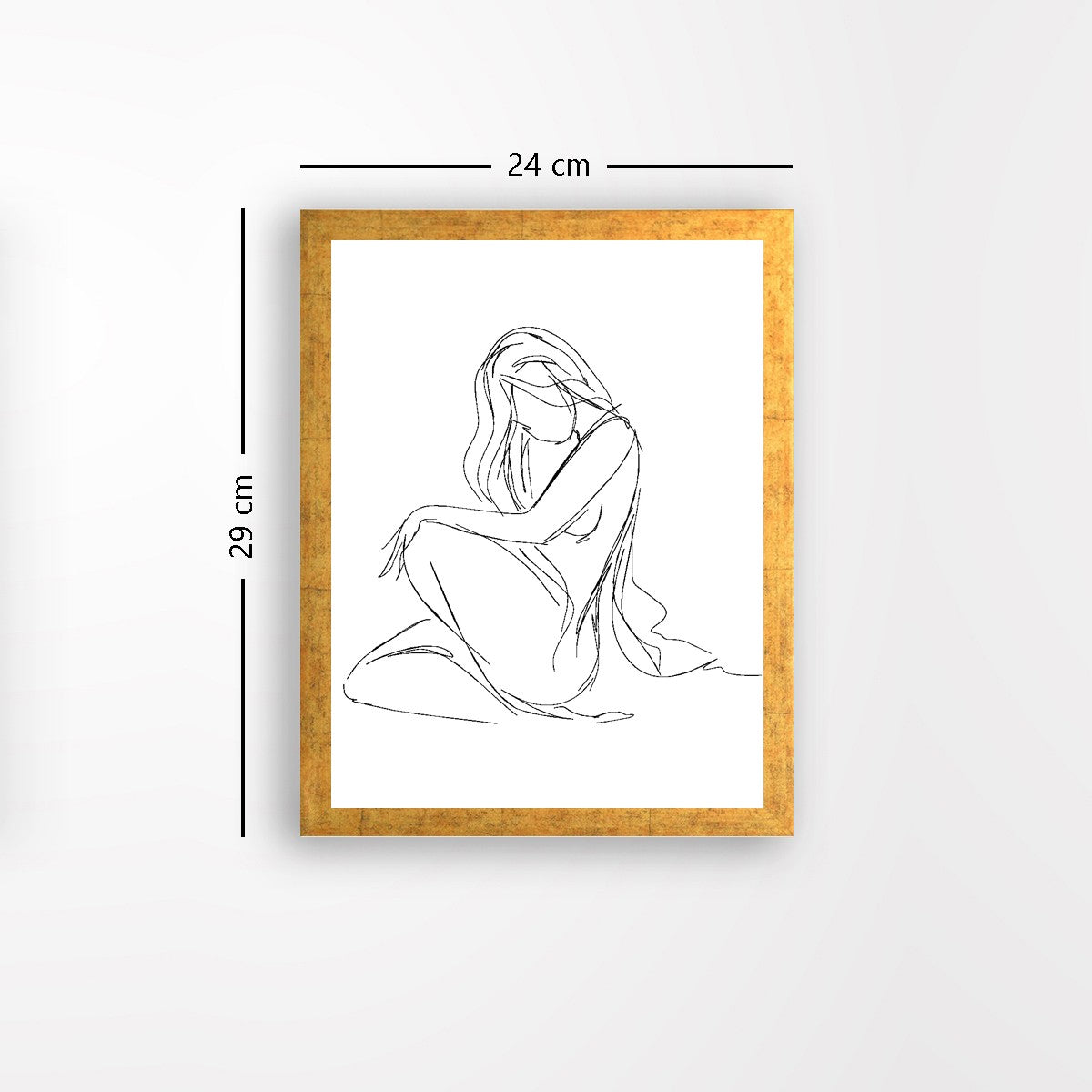 Quadro Decorativo MDF Emoldurado - Arte Multicolor 24x29cm com Moldura de Madeira 2cm