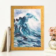 Quadro Decorativo MDF Emoldurado - Arte Multicolor 24x29cm com Moldura de Madeira 2cm