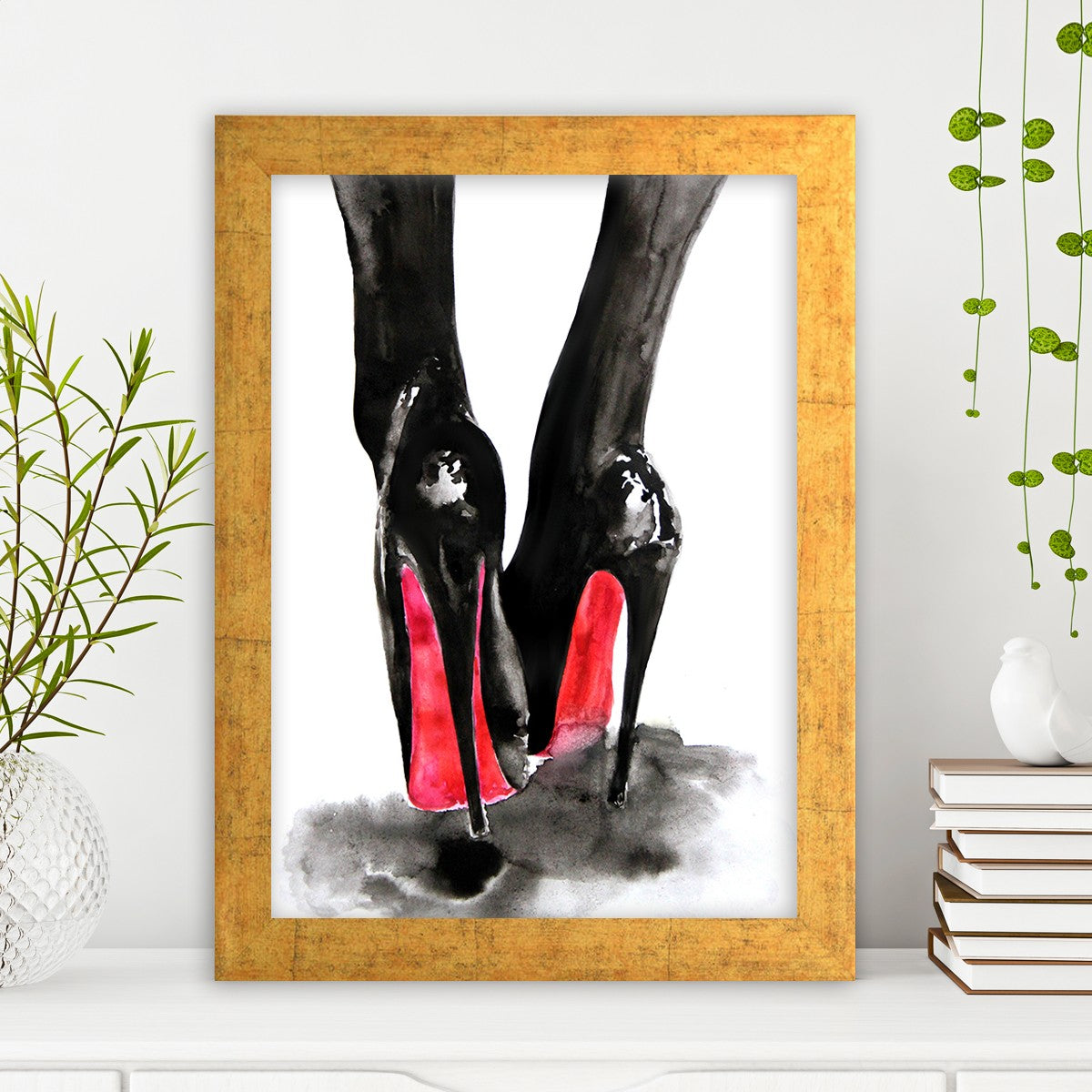 Quadro Decorativo MDF Emoldurado - Arte Multicolor 24x29cm com Moldura de Madeira 2cm