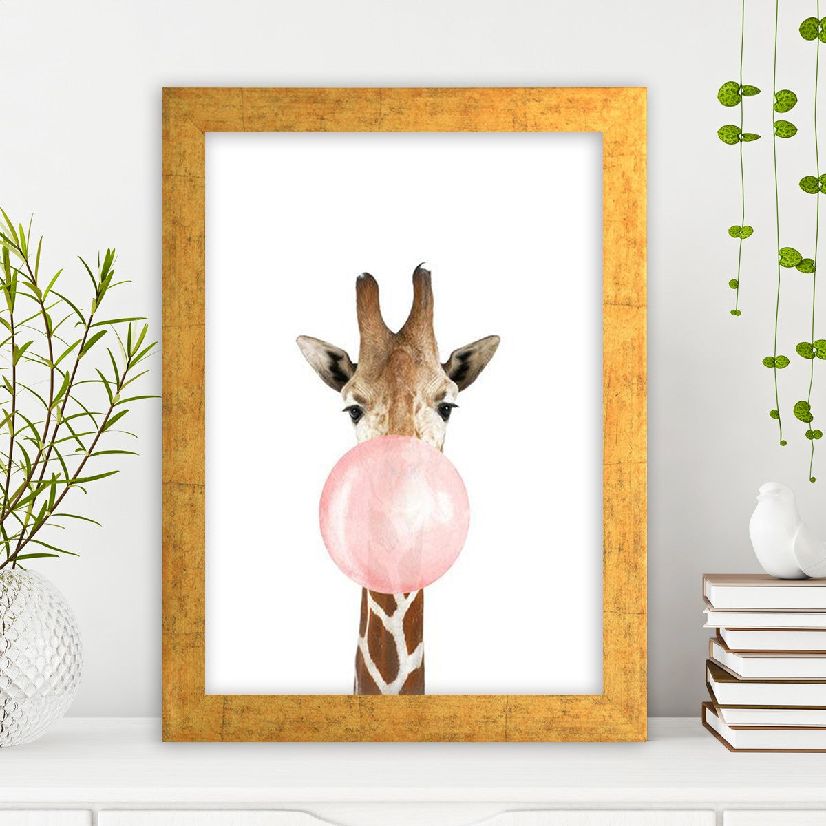 Quadro Decorativo MDF Emoldurado - Arte Multicolor 24x29cm com Moldura de Madeira 2cm