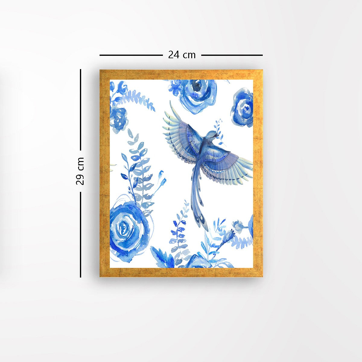 Quadro Decorativo MDF Emoldurado - Arte Multicolor 24x29cm com Moldura de Madeira 2cm