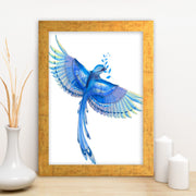 Quadro Decorativo MDF Emoldurado - Arte Multicolor 24x29cm com Moldura de Madeira 2cm