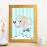 Quadro Decorativo MDF Emoldurado - Arte Multicolor 24x29cm com Moldura de Madeira 2cm