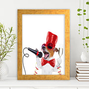 Quadro Decorativo MDF Emoldurado - Arte Multicolor 24x29cm com Moldura de Madeira 2cm