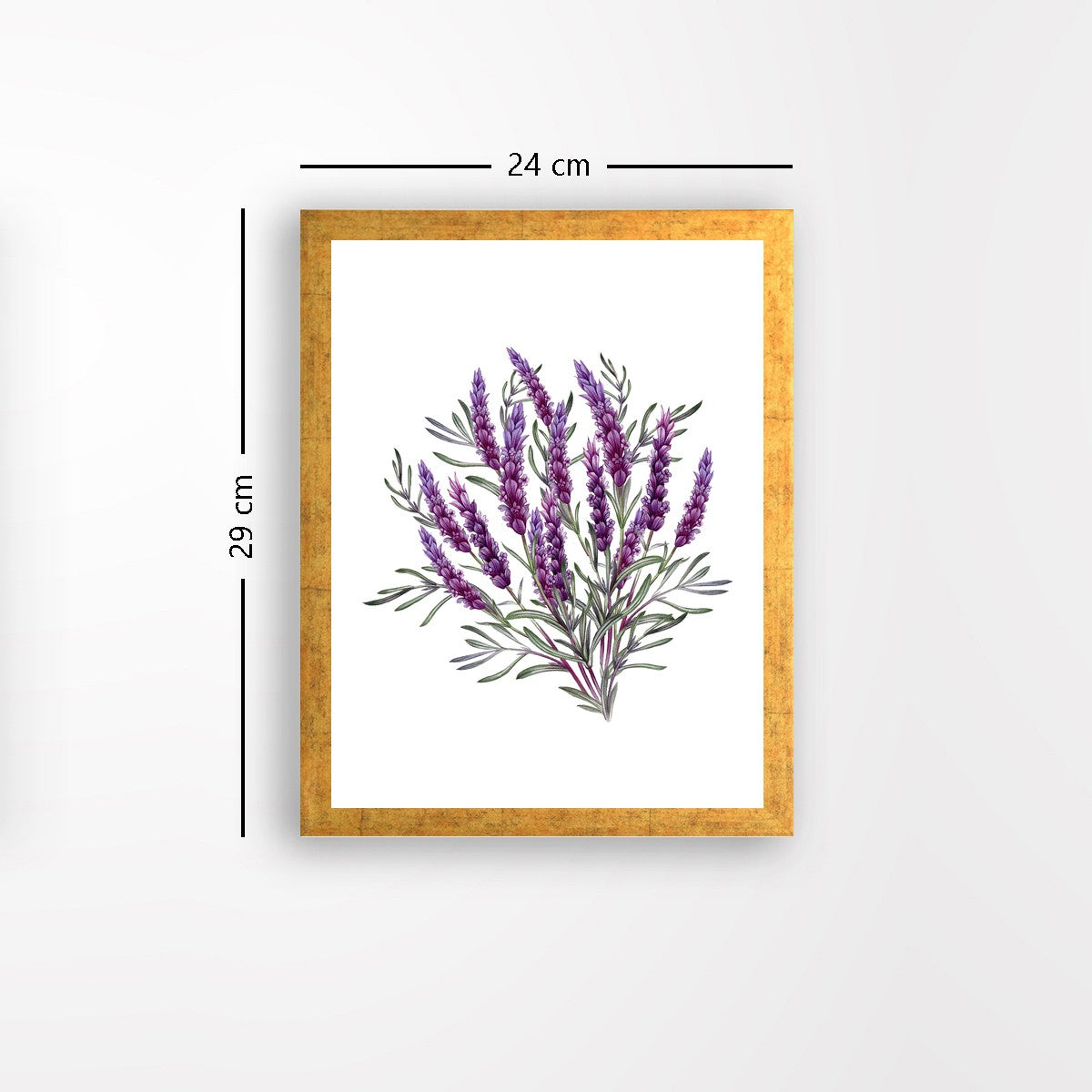 Quadro Decorativo MDF Emoldurado - Arte Multicolor 24x29cm com Moldura de Madeira 2cm