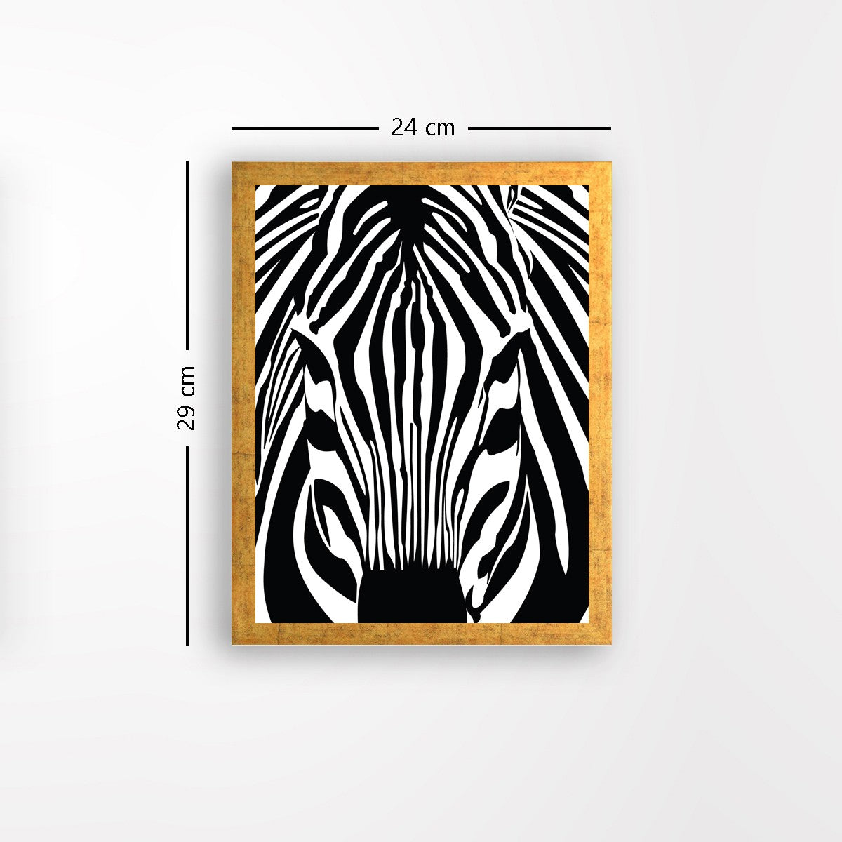 Quadro Decorativo MDF Emoldurado - Arte Multicolor 24x29cm com Moldura de Madeira 2cm