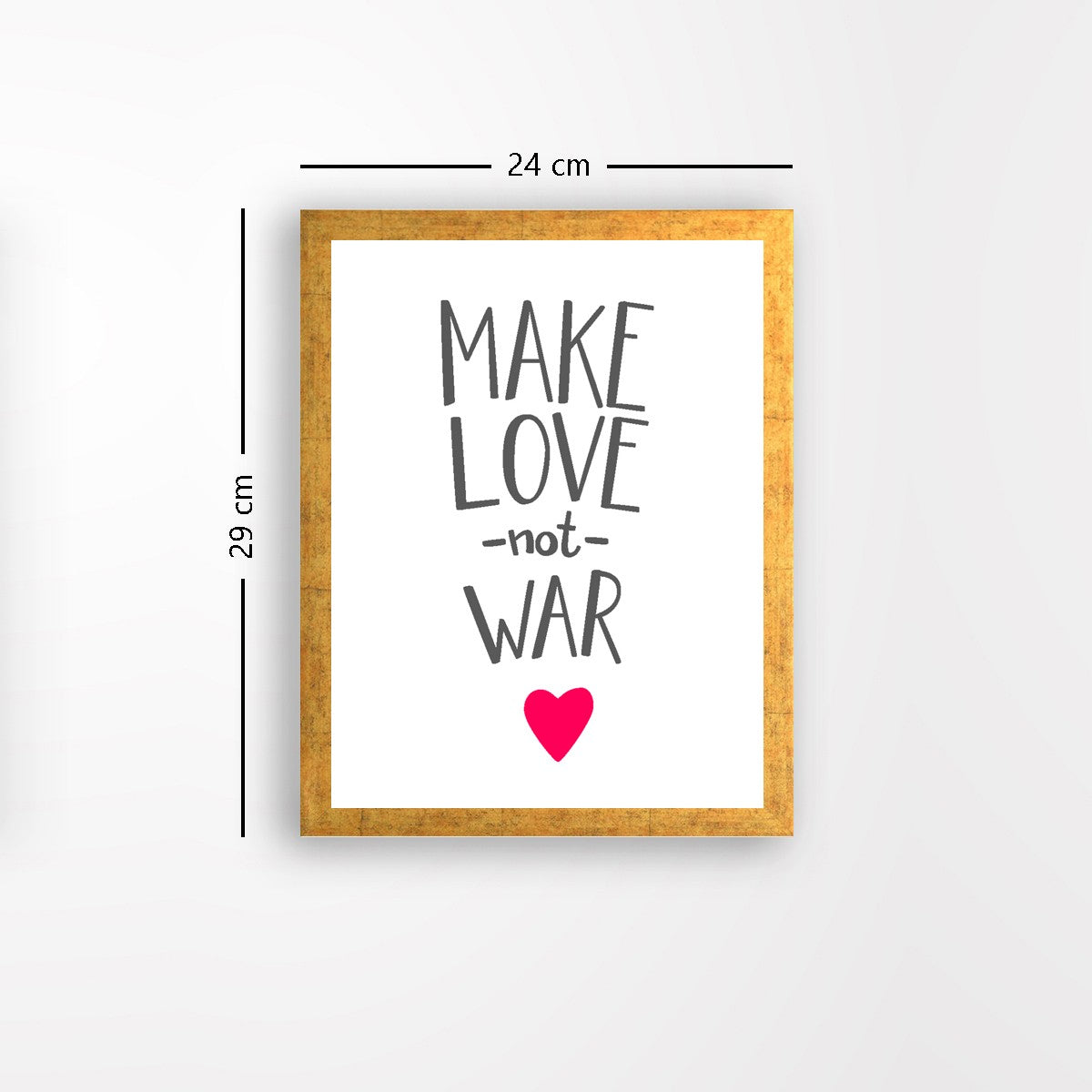 Quadro Decorativo MDF Emoldurado - Arte Multicolor 24x29cm com Moldura de Madeira 2cm