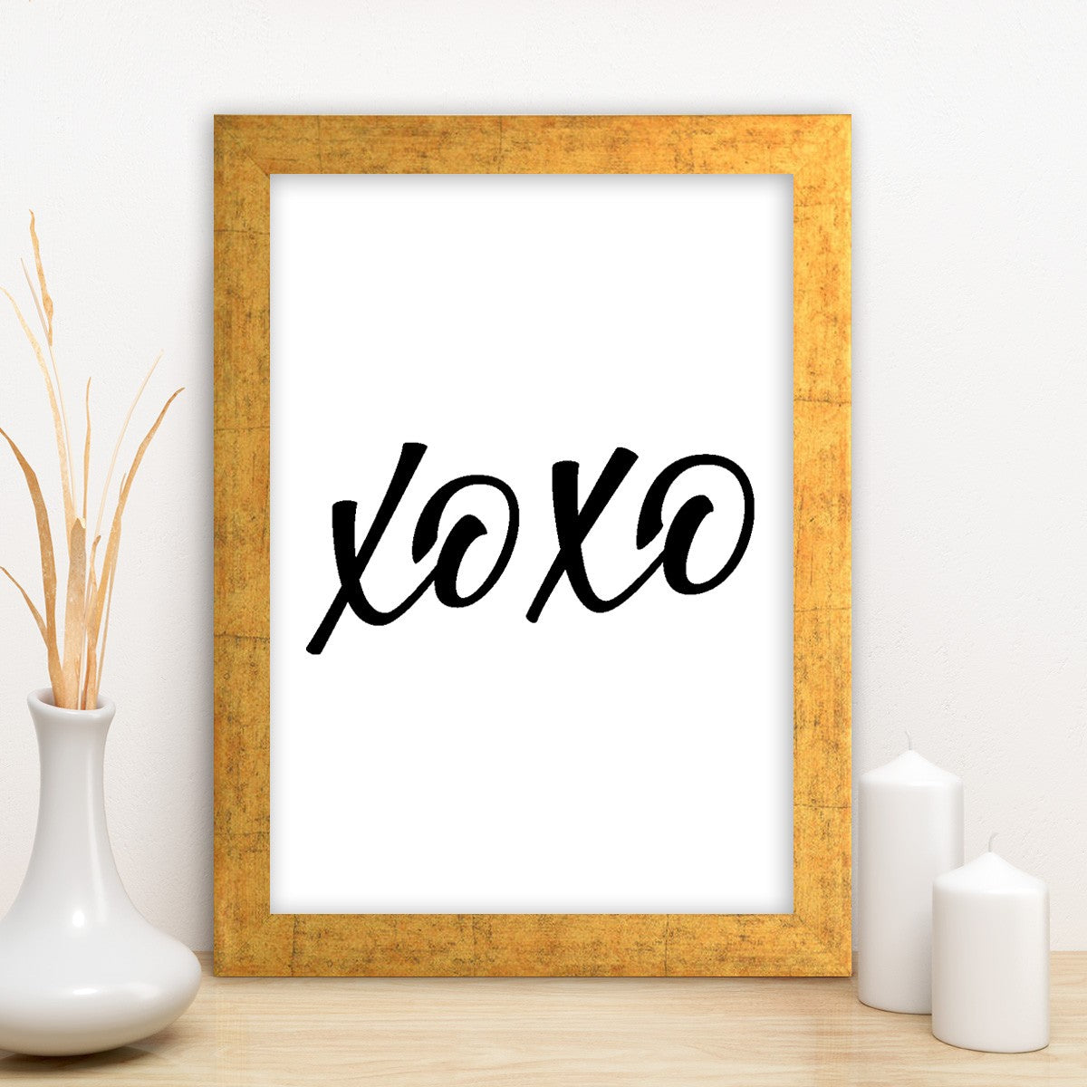 Quadro Decorativo MDF Emoldurado - Arte Multicolor 24x29cm com Moldura de Madeira 2cm