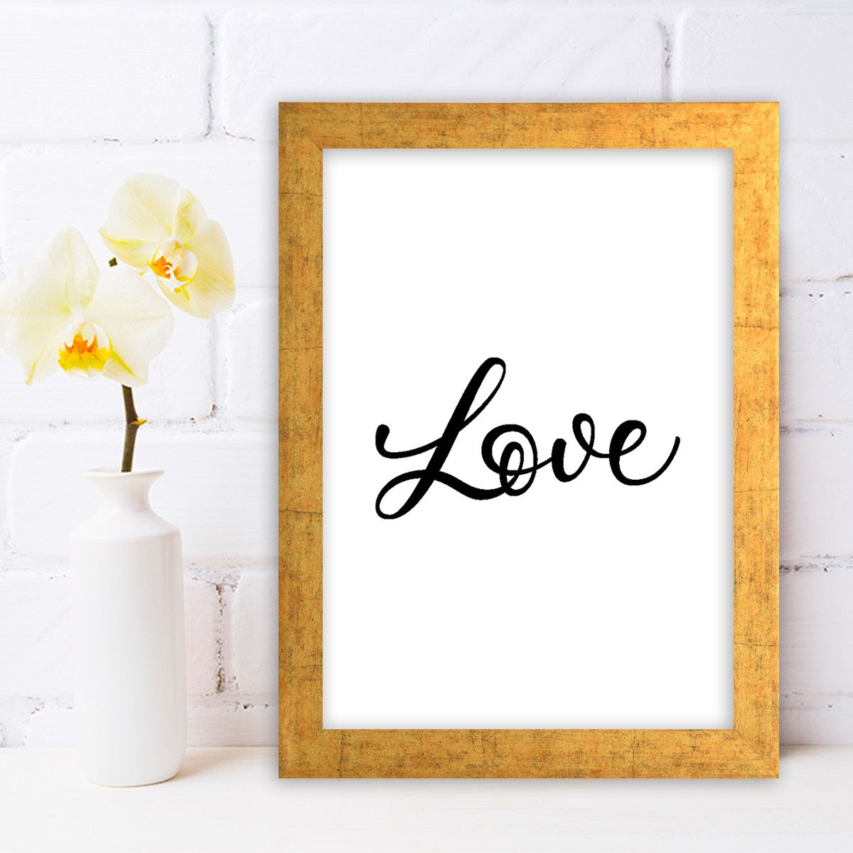 Quadro Decorativo MDF Emoldurado - Arte Multicolor 24x29cm com Moldura de Madeira 2cm