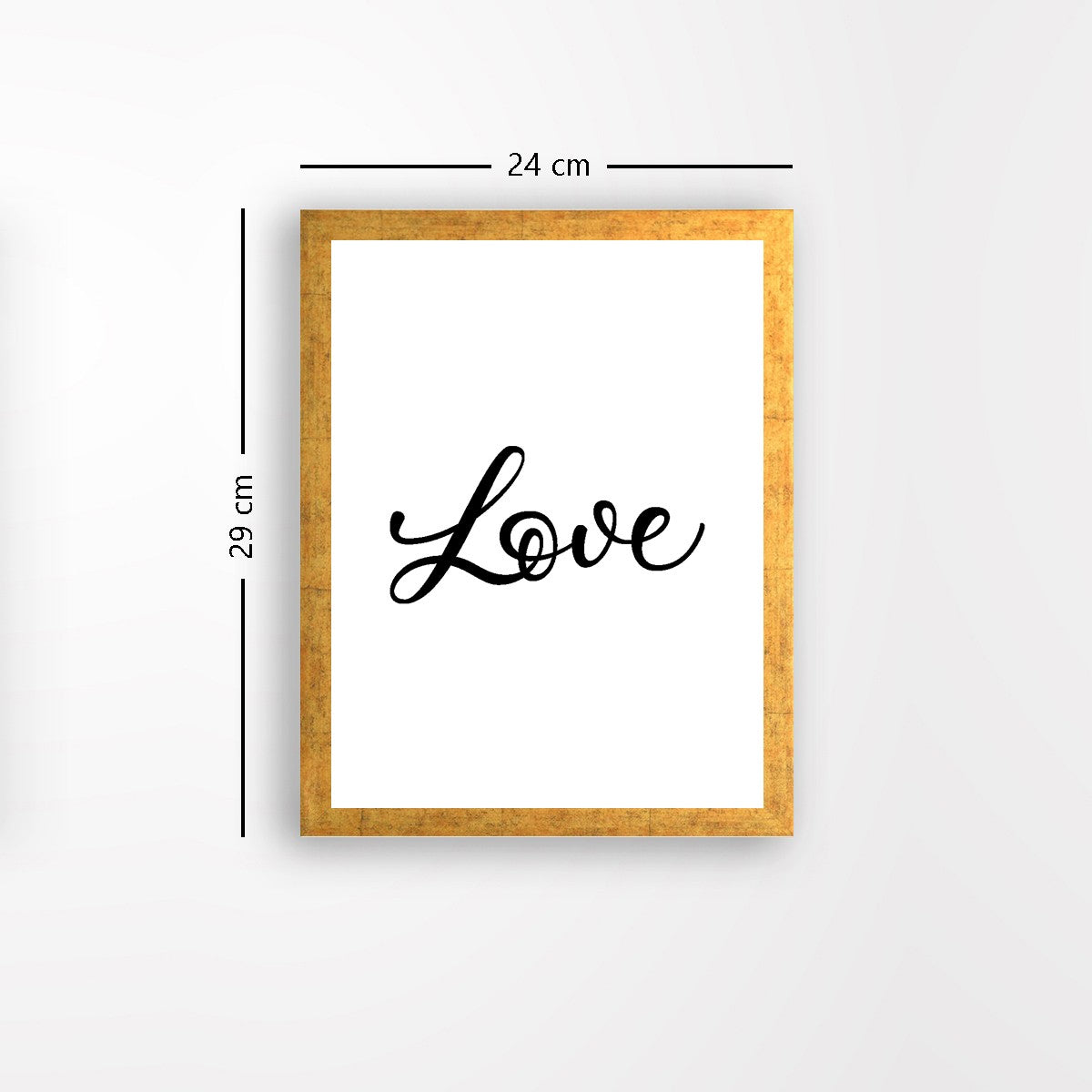 Quadro Decorativo MDF Emoldurado - Arte Multicolor 24x29cm com Moldura de Madeira 2cm