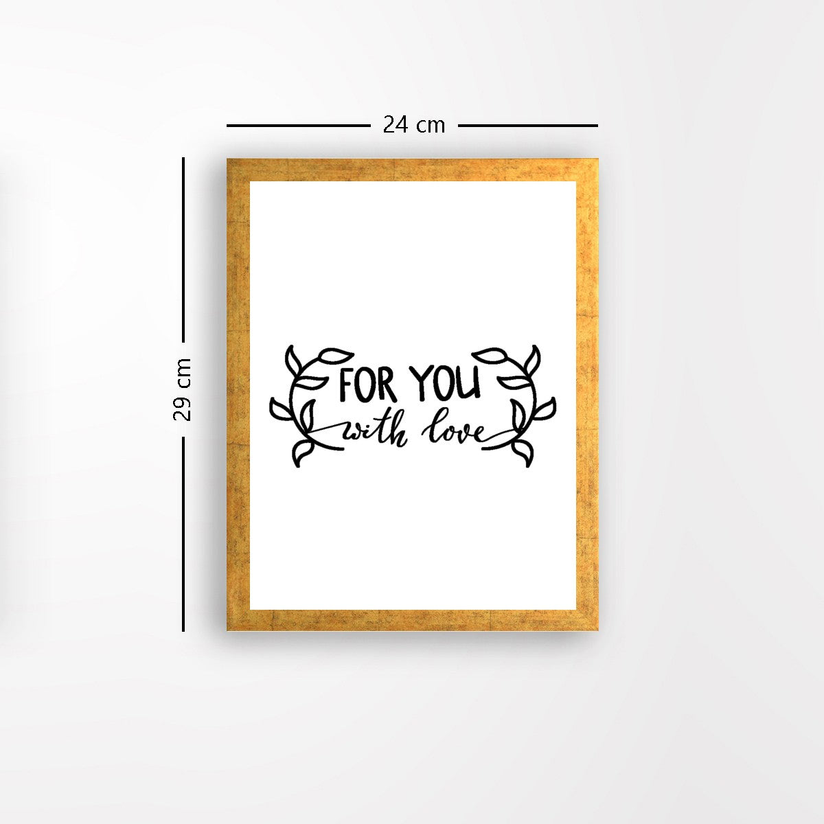 Quadro Decorativo MDF Emoldurado - Arte Multicolor 24x29cm com Moldura de Madeira 2cm