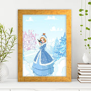 Quadro Decorativo MDF Emoldurado - Arte Multicolor 24x29cm com Moldura de Madeira 2cm