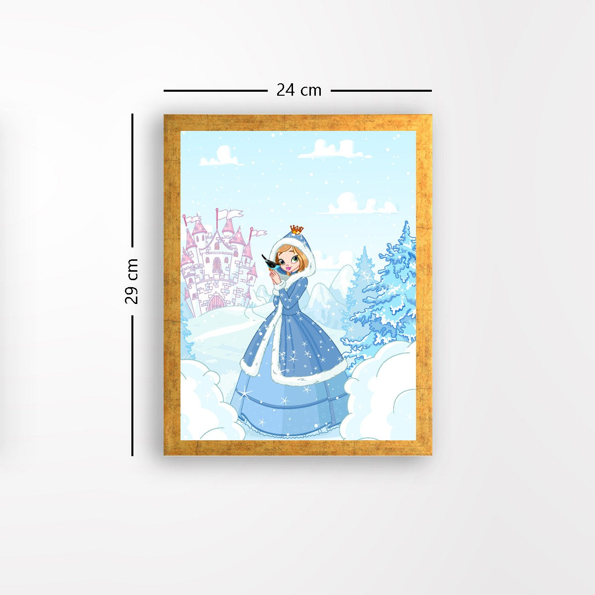 Quadro Decorativo MDF Emoldurado - Arte Multicolor 24x29cm com Moldura de Madeira 2cm