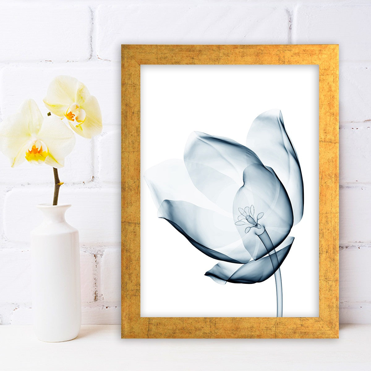 Quadro Decorativo MDF Emoldurado - Arte Multicolor 24x29cm com Moldura de Madeira 2cm