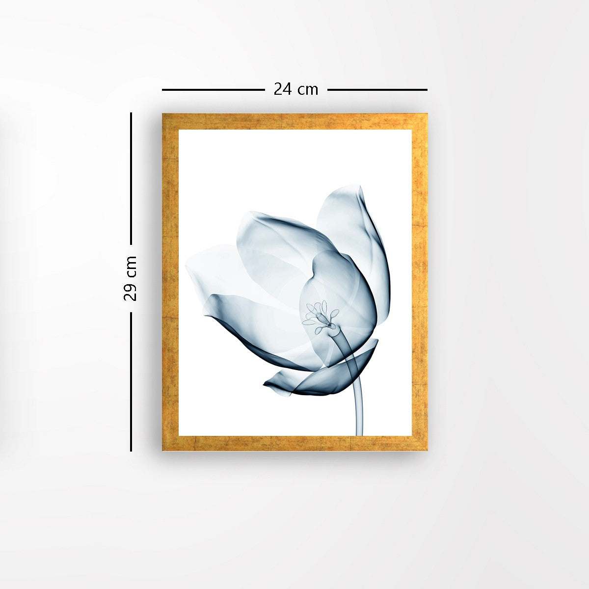 Quadro Decorativo MDF Emoldurado - Arte Multicolor 24x29cm com Moldura de Madeira 2cm