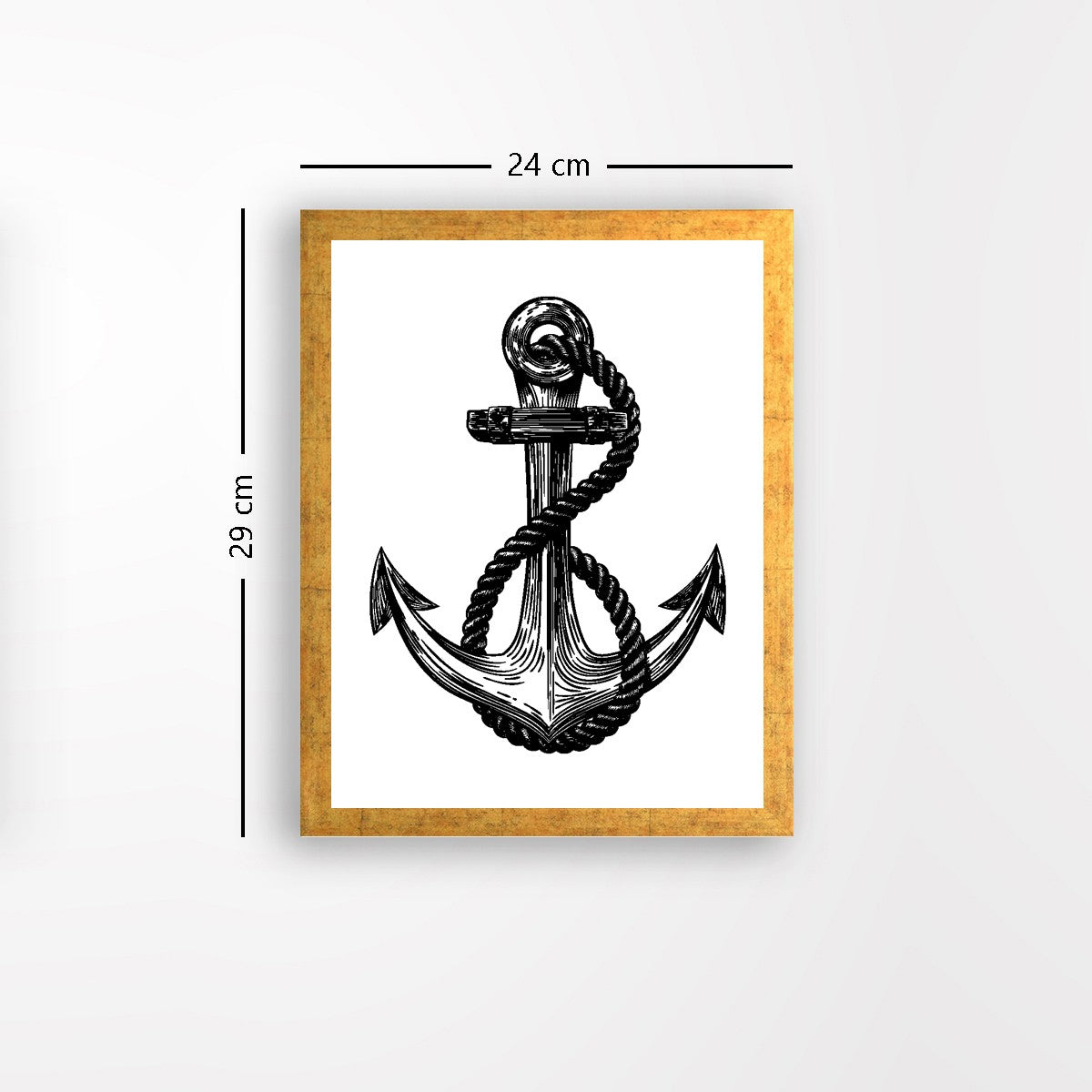 Quadro Decorativo MDF Emoldurado - Arte Multicolor 24x29cm com Moldura de Madeira 2cm