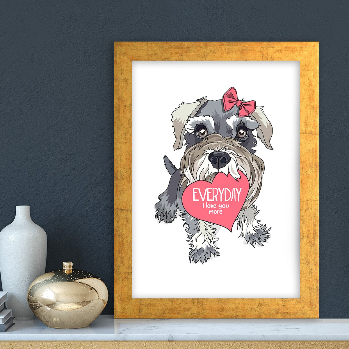 Quadro Decorativo MDF Emoldurado - Arte Multicolor 24x29cm com Moldura de Madeira 2cm