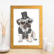 Quadro Decorativo MDF Emoldurado - Arte Multicolor 24x29cm com Moldura de Madeira 2cm