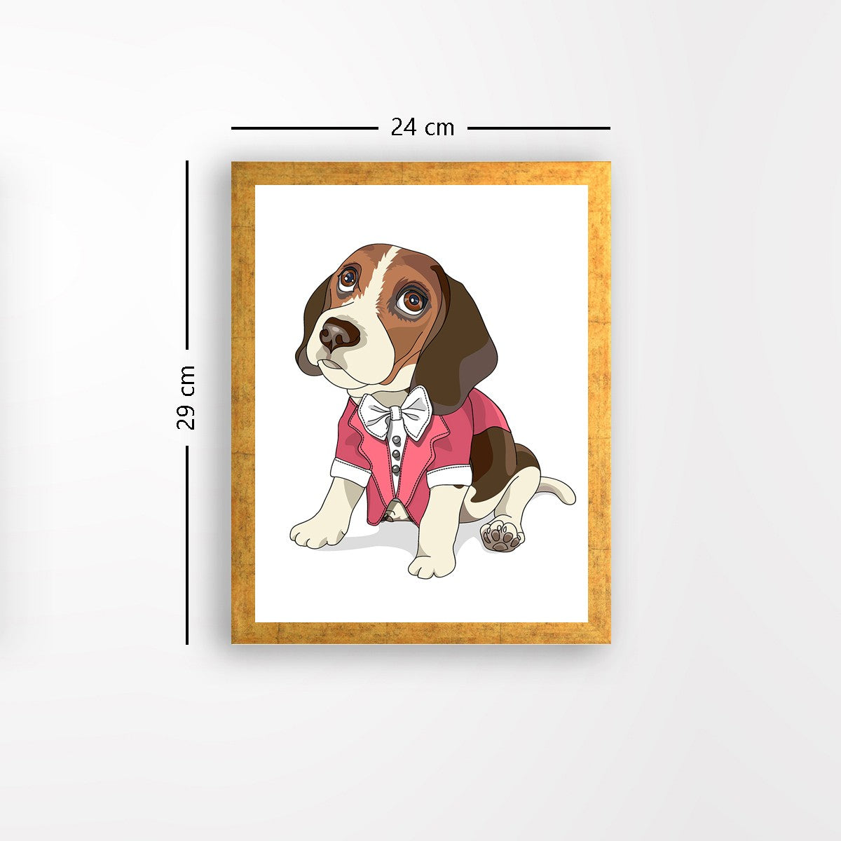 Quadro Decorativo MDF Emoldurado - Arte Multicolor 24x29cm com Moldura de Madeira 2cm