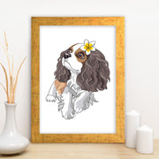 Quadro Decorativo MDF Emoldurado - Arte Multicolor 24x29cm com Moldura de Madeira 2cm