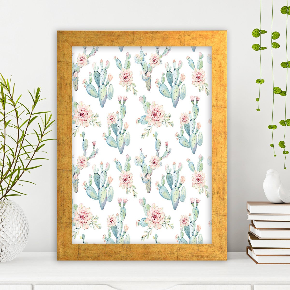 Quadro Decorativo MDF Emoldurado - Arte Multicolor 24x29cm com Moldura de Madeira 2cm