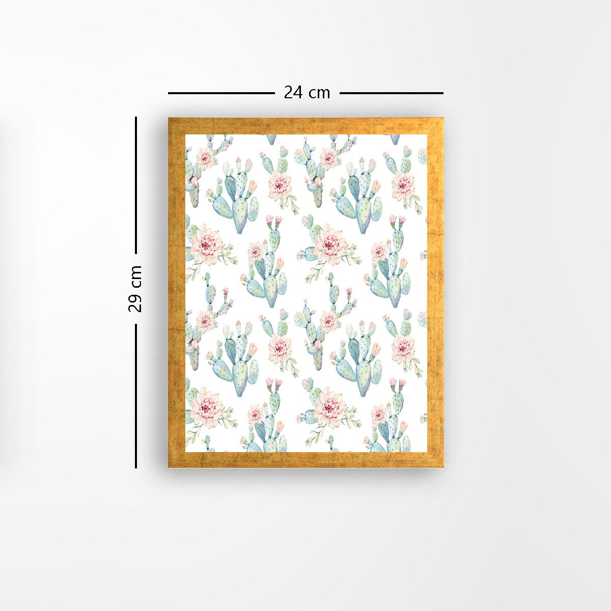 Quadro Decorativo MDF Emoldurado - Arte Multicolor 24x29cm com Moldura de Madeira 2cm