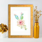 Quadro Decorativo MDF Emoldurado - Arte Multicolor 24x29cm com Moldura de Madeira 2cm