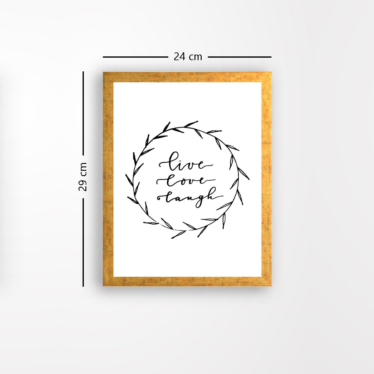 Quadro Decorativo MDF Emoldurado - Arte Multicolor 24x29cm com Moldura de Madeira 2cm