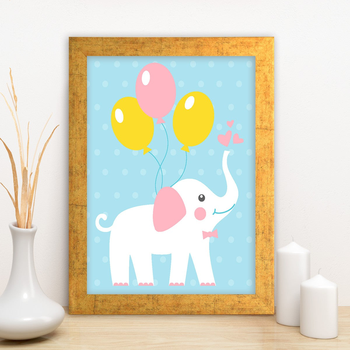 Quadro Decorativo MDF Emoldurado - Arte Multicolor 24x29cm com Moldura de Madeira 2cm