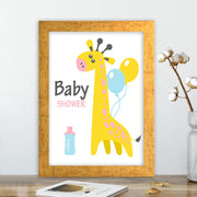 Quadro Decorativo MDF Emoldurado - Arte Multicolor 24x29cm com Moldura de Madeira 2cm