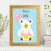 Quadro Decorativo MDF Emoldurado - Arte Multicolor 24x29cm com Moldura de Madeira 2cm