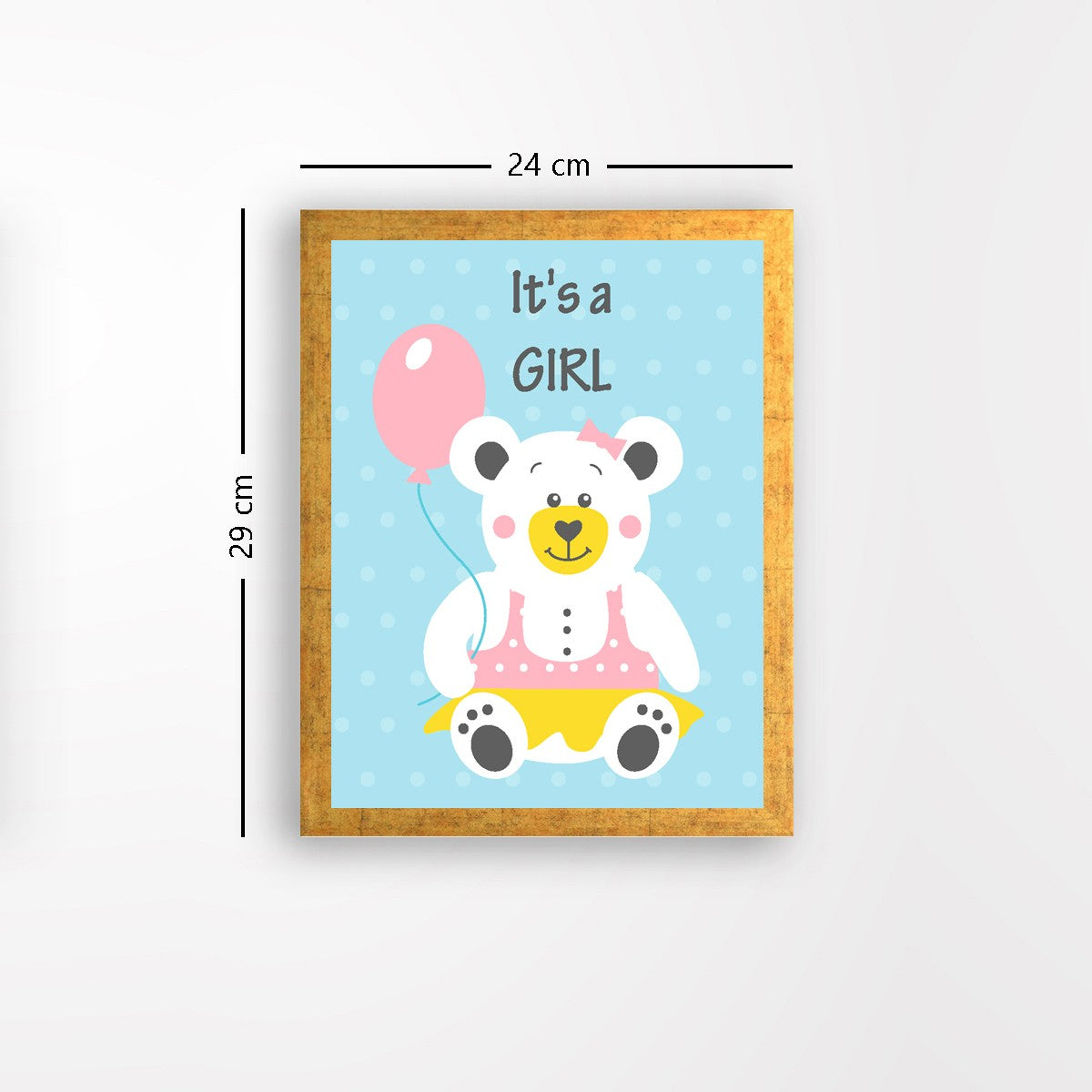 Quadro Decorativo MDF Emoldurado - Arte Multicolor 24x29cm com Moldura de Madeira 2cm