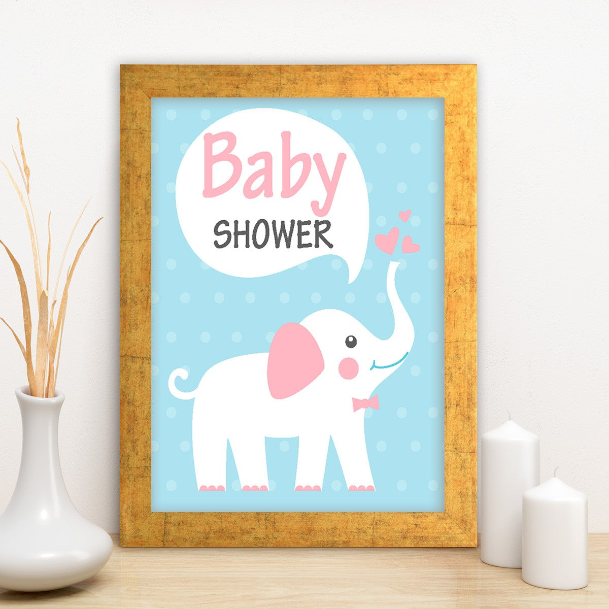 Quadro Decorativo MDF Emoldurado - Arte Multicolor 24x29cm com Moldura de Madeira 2cm