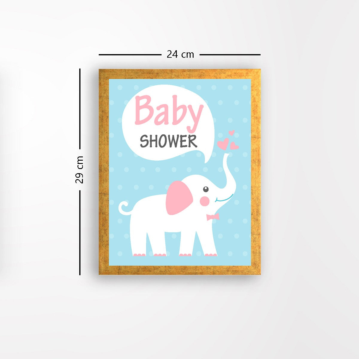 Quadro Decorativo MDF Emoldurado - Arte Multicolor 24x29cm com Moldura de Madeira 2cm