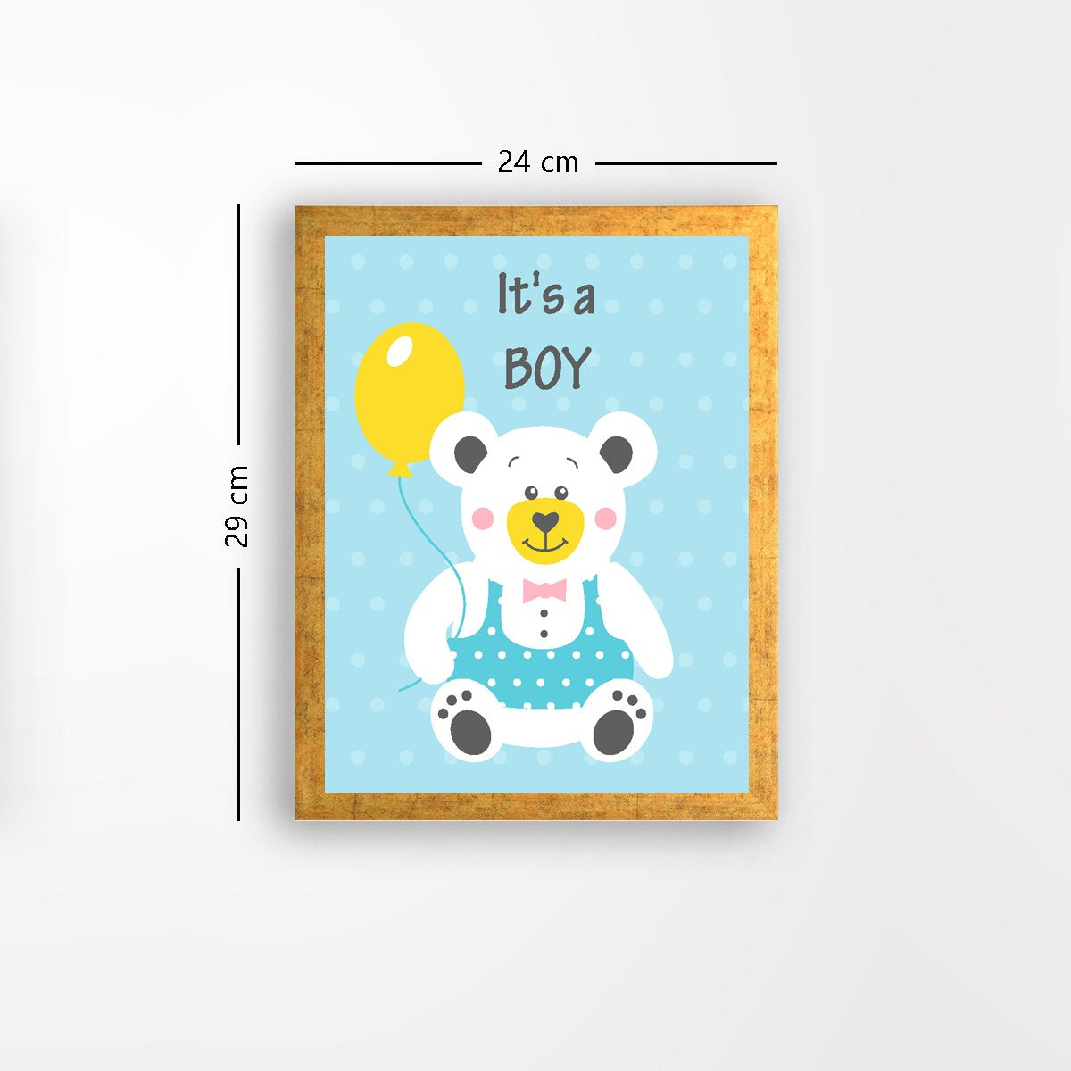 Quadro Decorativo MDF Emoldurado - Arte Multicolor 24x29cm com Moldura de Madeira 2cm