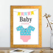 Quadro Decorativo MDF Emoldurado - Arte Multicolor 24x29cm com Moldura de Madeira 2cm