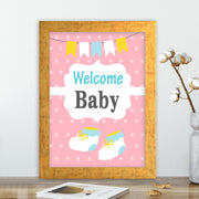 Quadro Decorativo MDF Emoldurado - Arte Multicolor 24x29cm com Moldura de Madeira 2cm