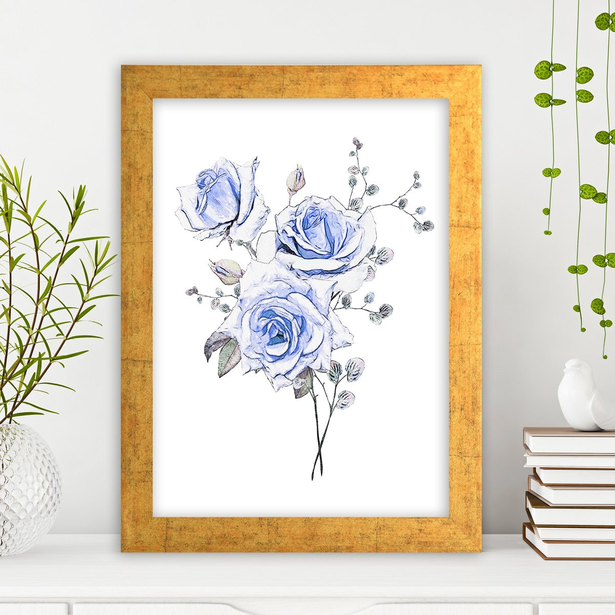 Quadro Decorativo MDF Emoldurado - Arte Multicolor 24x29cm com Moldura de Madeira 2cm