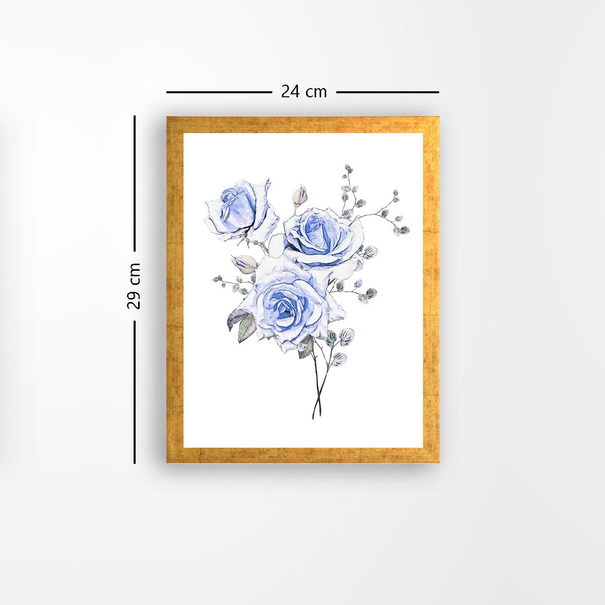 Quadro Decorativo MDF Emoldurado - Arte Multicolor 24x29cm com Moldura de Madeira 2cm