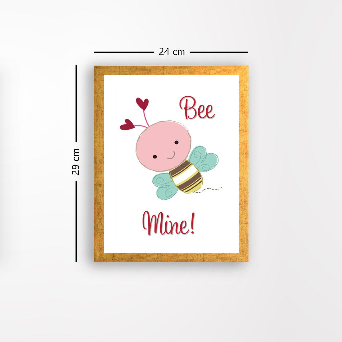 Quadro Decorativo MDF Emoldurado - Arte Multicolor 24x29cm com Moldura de Madeira 2cm