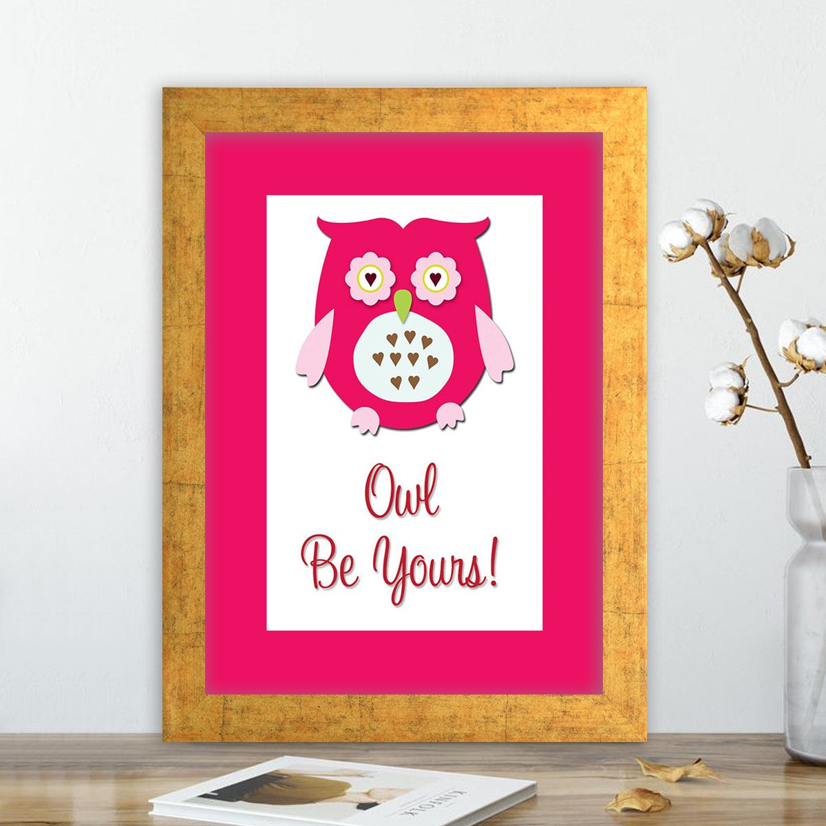 Quadro Decorativo MDF Emoldurado - Arte Multicolor 24x29cm com Moldura de Madeira 2cm