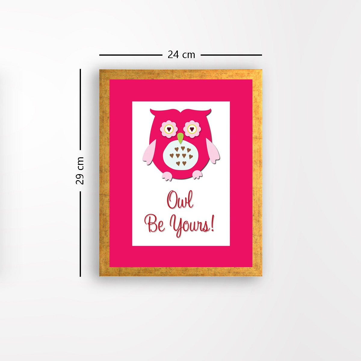 Quadro Decorativo MDF Emoldurado - Arte Multicolor 24x29cm com Moldura de Madeira 2cm