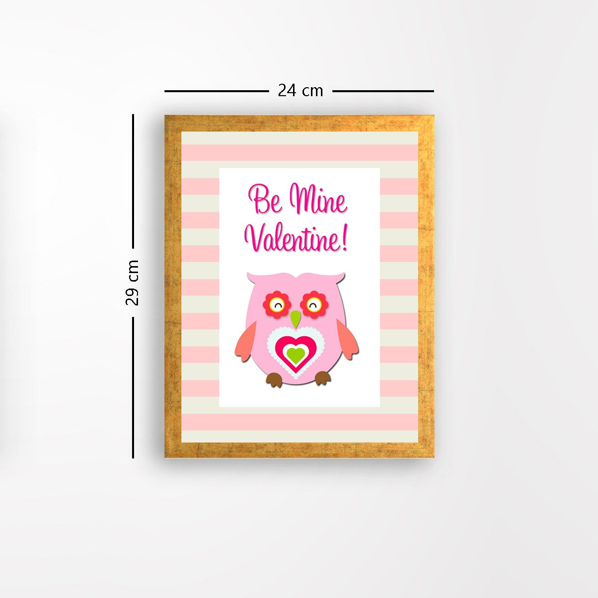 Quadro Decorativo MDF Emoldurado - Arte Multicolor 24x29cm com Moldura de Madeira 2cm