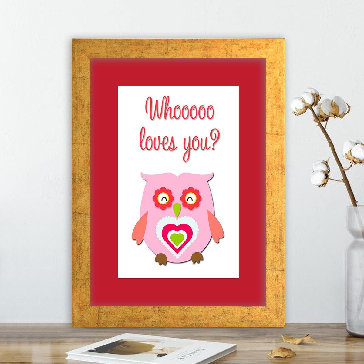 Quadro Decorativo MDF Emoldurado - Arte Multicolor 24x29cm com Moldura de Madeira 2cm