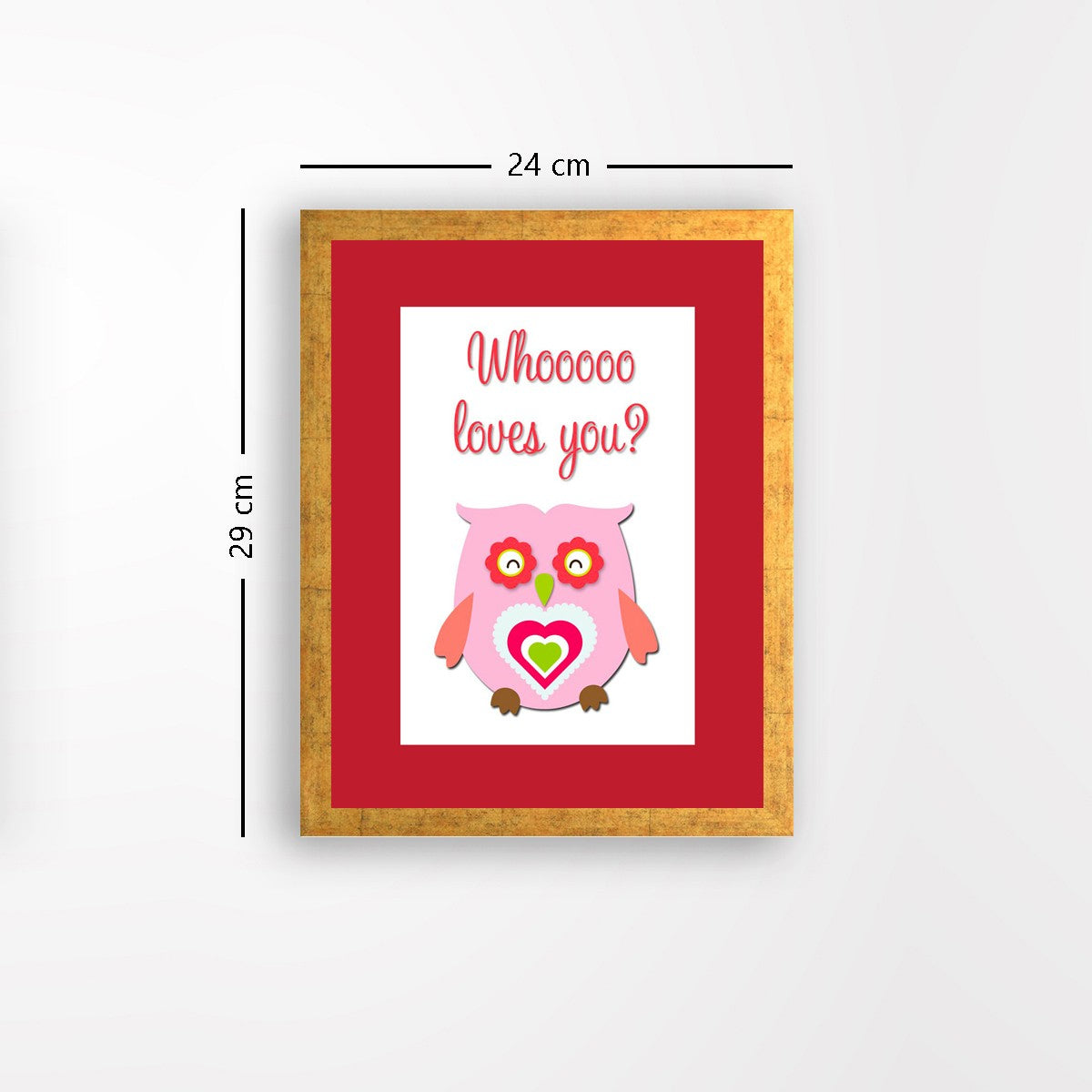 Quadro Decorativo MDF Emoldurado - Arte Multicolor 24x29cm com Moldura de Madeira 2cm